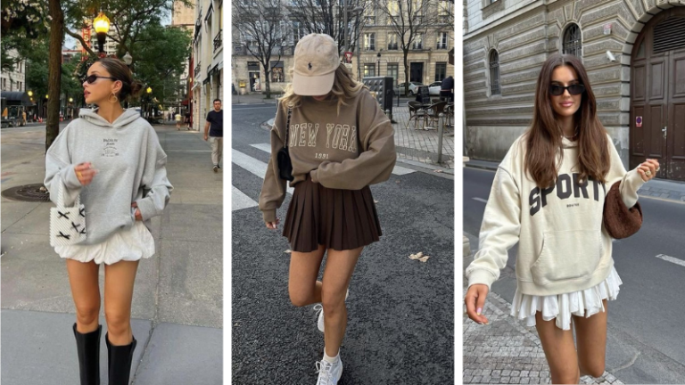 15 Hoodie and Skirt Outfits So Cute You’ll Want to Live in Them