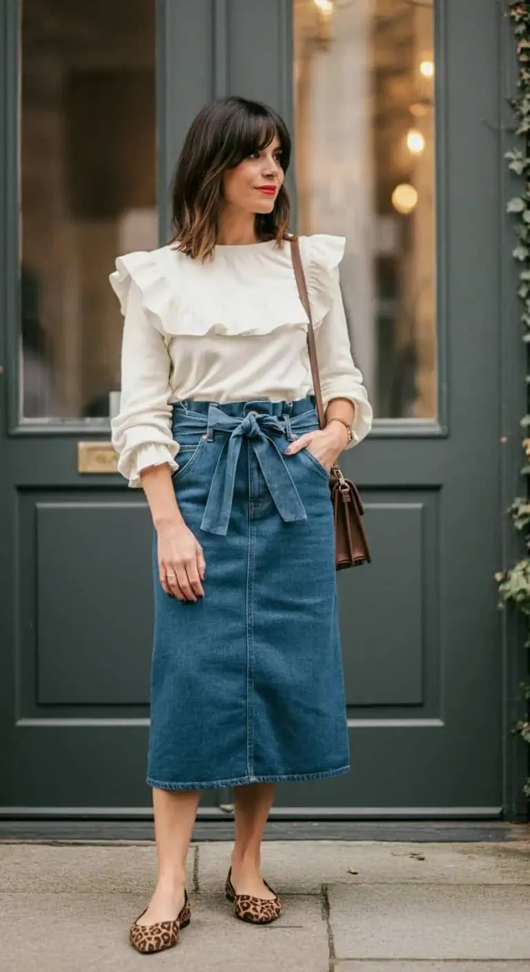 15 Denim Skirt Outfit Ideas for Casual Chic