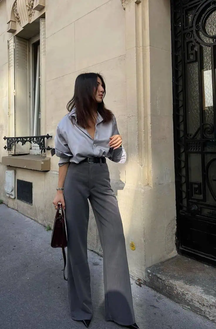 20 Chic Grey Work Pants Outfits: Elevate Your Office Style Game