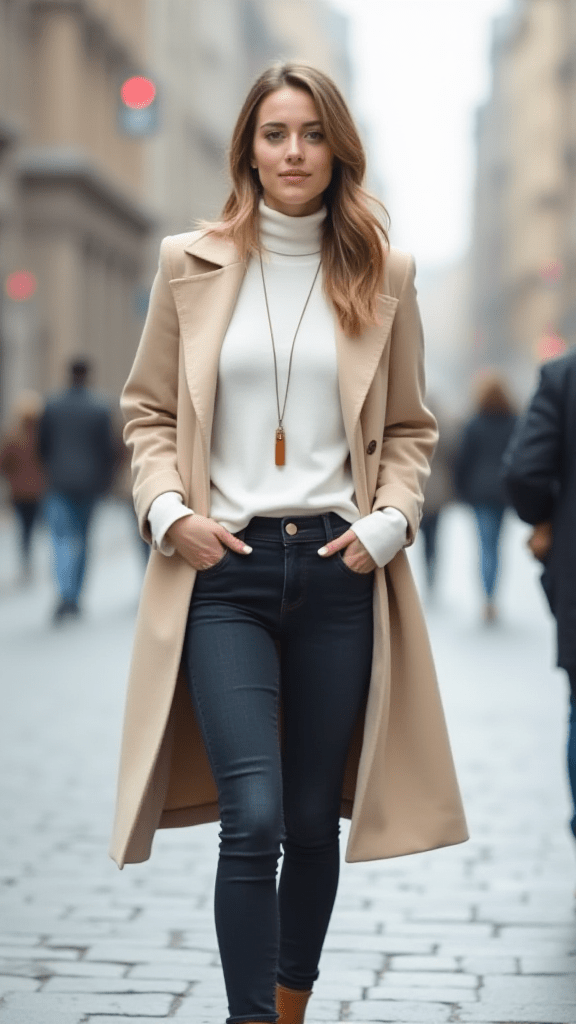 15 Stylish Jeans Outfits for a Warm Winter Look