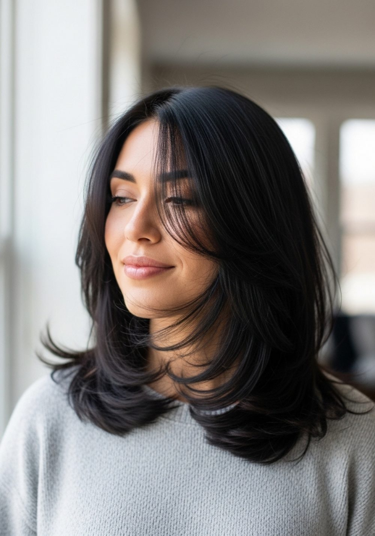 8 Matte Black Hair Color Ideas to Try