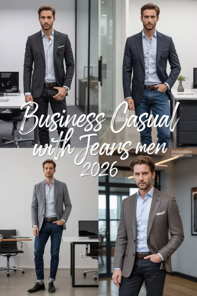 Business casual with jeans 2026 