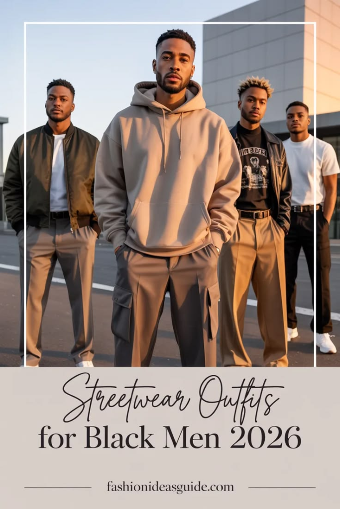streetwear outfits for black men 2026