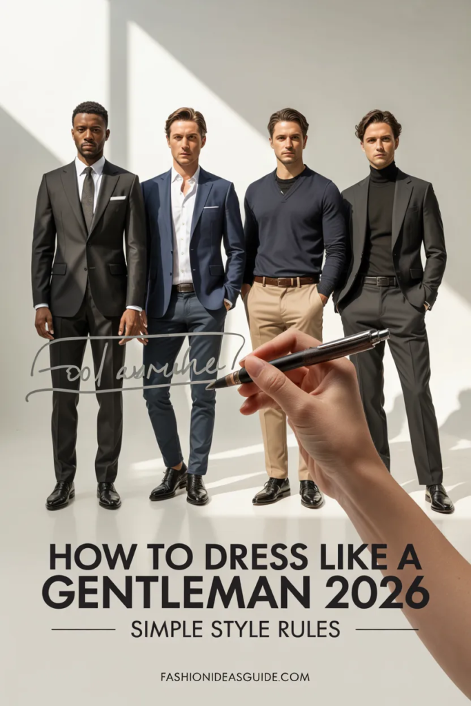 How to dress like a gentleman in 2026