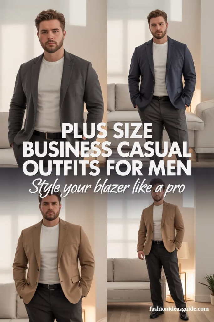 plus size business casual outfits men 2026