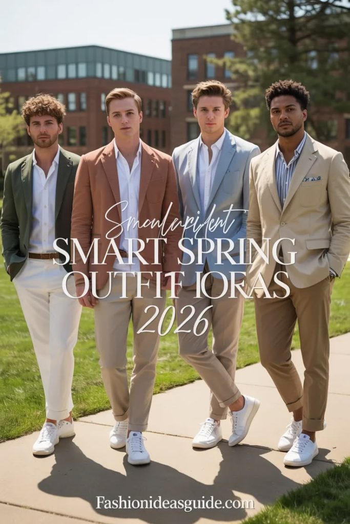 smart spring outfit ideas for men 2026