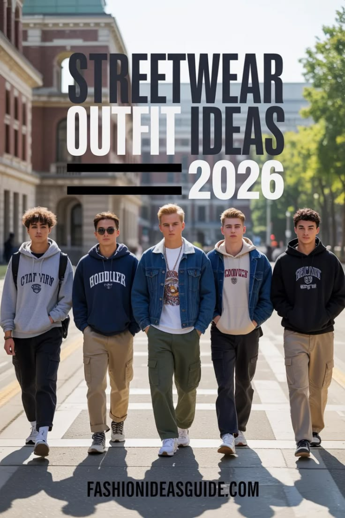 Streetwear men outfits in 2026