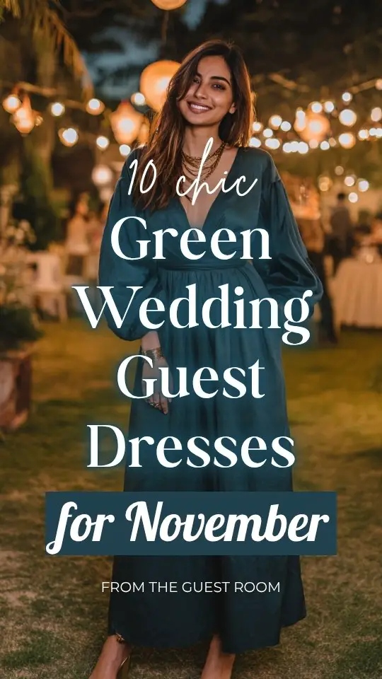 10 Fall Green Wedding Guest Dresses in November You’ll Love