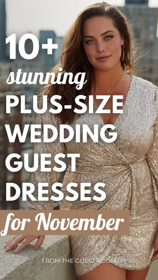 10+ Fall Wedding Guest Dresses for Plus-size Women in November that Flatter Every Curve