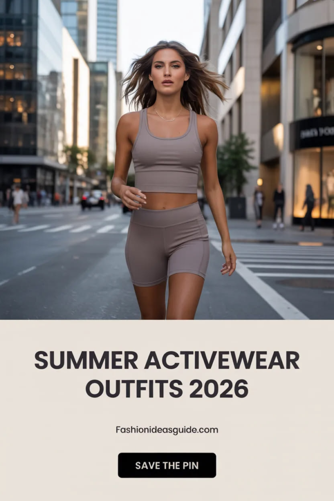 Summer activewear outfits for women 2026
