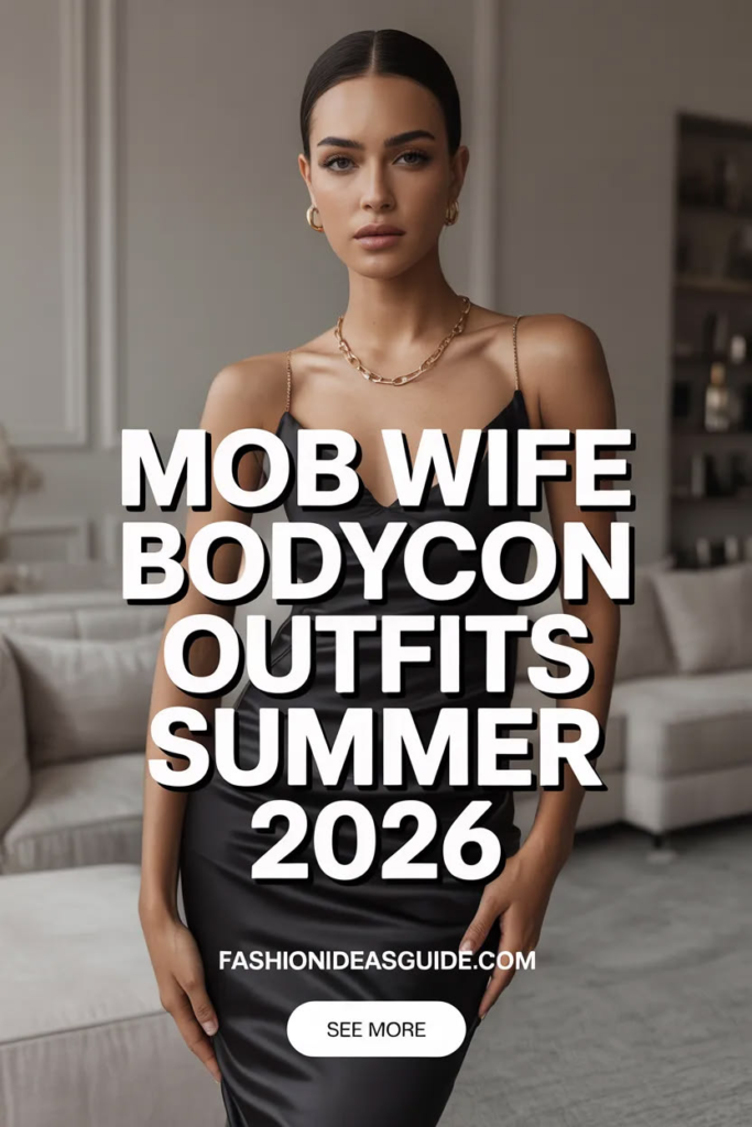 Mob wife bodycon outfits summer 2026