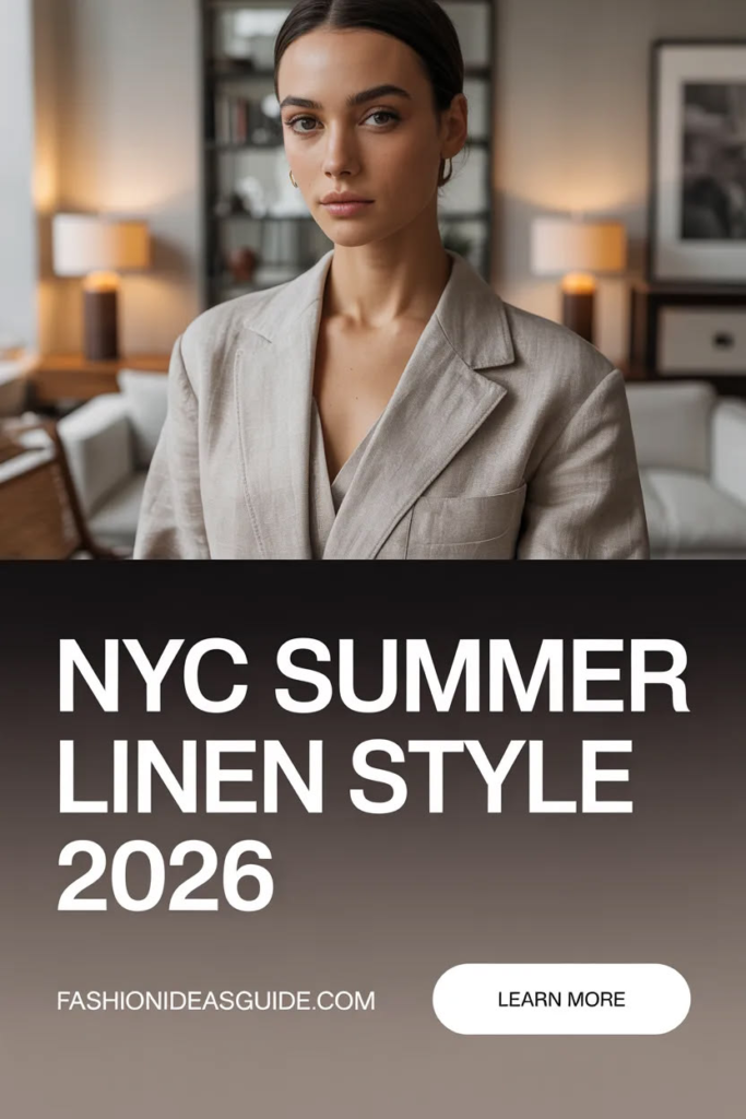 NYC linen outfit ideas summer 2026
