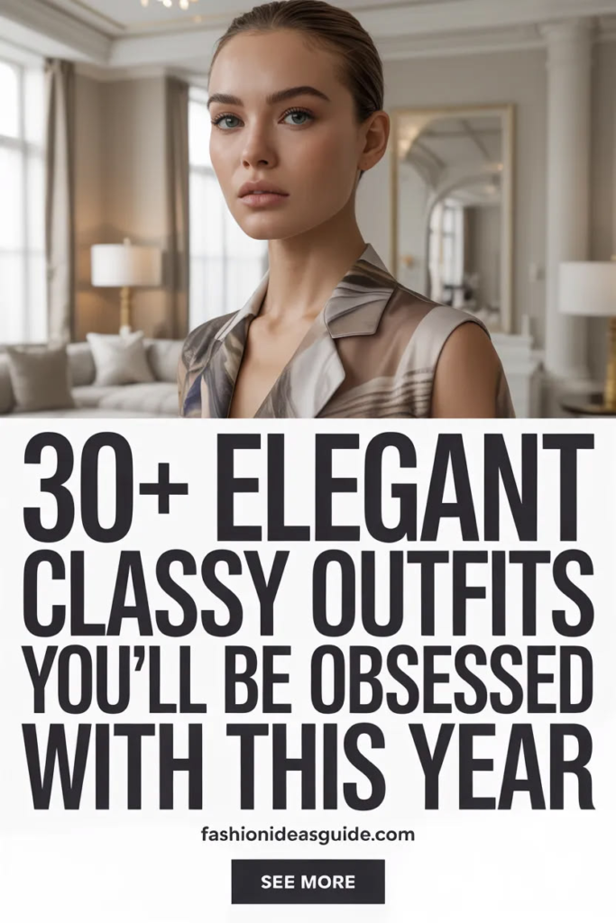 Elegant classy outfits 2026 