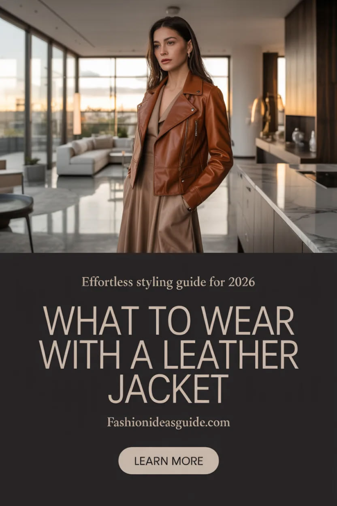 What to wear with a leather jacket 